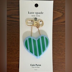 Kate Spade Target Green Striped Coin Purse